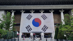 광복 80주년 경축식, 세종문화회관 주변 ‘북적’ [쿡 정치포토]