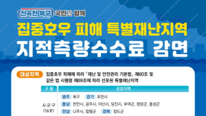 경북도, 극한호우 피해지역 ‘지적측량수수료' 감면