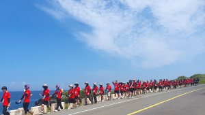인제대 100km 국토대장정(제주) 행사… 환경 보호와 청춘의 도전의식 선보여
