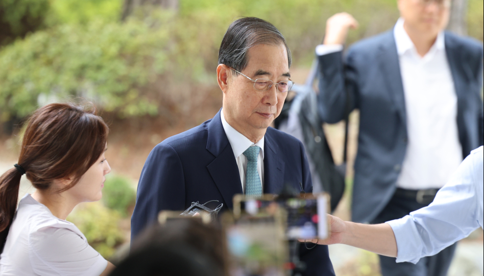 한덕수 전 국무총리, 내란특검 사흘 만에 재출석