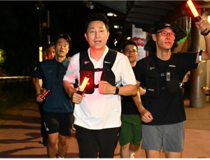 오세훈, ‘서울 러닝 순찰대’와 홍제천 일대 순찰