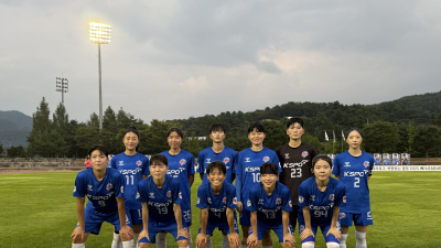 KSPO 여자축구단, 수원FC위민 제압…WK리그 ‘독주’
